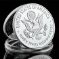 USA President Donald Trump And First Lady Gold Plated Celebrity Souvenir Coins Token
