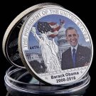 The 44th American President Barack Hussein Obama Gold/Silver Coin White House