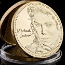 Young Michael Jackson Gold Plated Coins Metal Commemorative The King Of Pop Music Stars