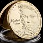Young Michael Jackson Gold Plated Coins Metal Commemorative The King Of Pop Music Stars