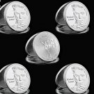 5PCS USA Super Music Star The King Of Pop Young Michael Jackson Gold/Silver Souvenir Coin