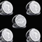 5PCS South Africa President Nelson Mandela The Nobel Peace Prize Gold/Silver Coin
