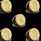 5PCS UK British Princess Diana The Royal Princess of Wales Diana Original Gold Souvenir