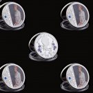 5PCS UK Diana Princess Crown Rose With Diamond Last Rose Souvenir Gold/Silver Plated Coin