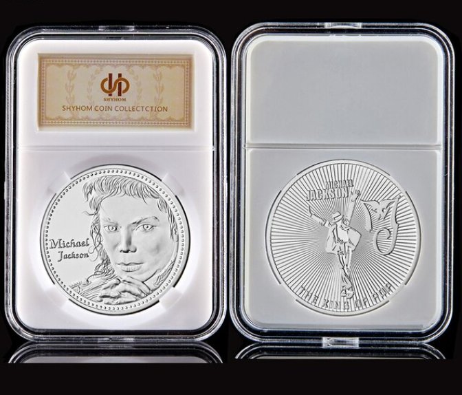 Collectibles Gold/Silver Coin USA Music Pop Super Star Michael Jackson With Capsule Protection