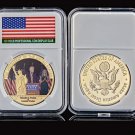 USA President Donald J.Trump Make America Great Again Commemorative Gold Coin