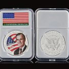 USA 51St President George Herbert Walker Bush Colorized Challenge Art Coin In God We Trust