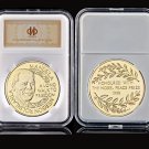 South Africa President Nelson Mandela Father of Nation Africa Gold/Silver Con W/ Acrylic Box