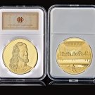 Italian Artist Leonardo Da Vinci Painting Last Supper Gold Commemorative Coin W/ PCCB Display