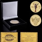 World Pop Super Star Michael Jackson Gold Commemorative Coin For True Love Fan Collectioon