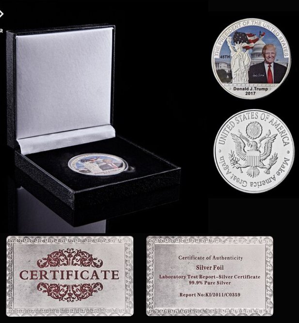 USA Donald Trump President Challenge Statue Of Liberty Collectible Inaugural Gold