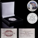 Barack Obama Presidential of USA Commemorative Color Celebrity Coin w/ Luxury Box Display