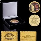 American President Donald Trump And First Lady 1OZ Gold/Silver Plated