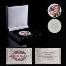 1924-2018 George Herbert Walker Bush of 51st USA President Silver Plated Coin In Goo