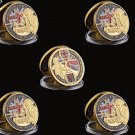 5PCS WWII 1944.6.6 British Infantry Division 50th Northumbrian Gold Sword Beach Challenge