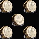 5PCS 1912 RMS Titanic In memory of Titanic Commemorative Coin Value 2Sides Collection