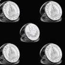 5PCS 1912 RMS Titanic In memory of Titanic Commemorative Coin Value 2Sides Collection