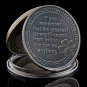 2023 Lucky Silver Coin And Four-Leaf Clover Souvenir Gifts Greatest Strength