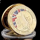 ER Royal Engineers D-DAY Sword Beach Gold Plated Commemorative Challenge Coin