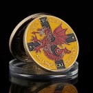 France Bretagne Crown Au Pays Ou Dregor Gold Plated Collectible Euro Coin