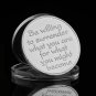 Animal Coloried Butterfly Silver Plated 1OZ Symbols Change Is The Essence Of