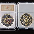 Freemason Masonic 150th Anniversary Token Emblem Symbol Commemorative Coins