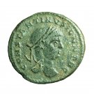Roman Coin Constantine II Arles Follis AE19mm Bust / VOT V Wreath 0425