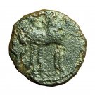 Ancient Greek Coin Carthage Zeugitania AE15mm Tanit / Horse & Palm