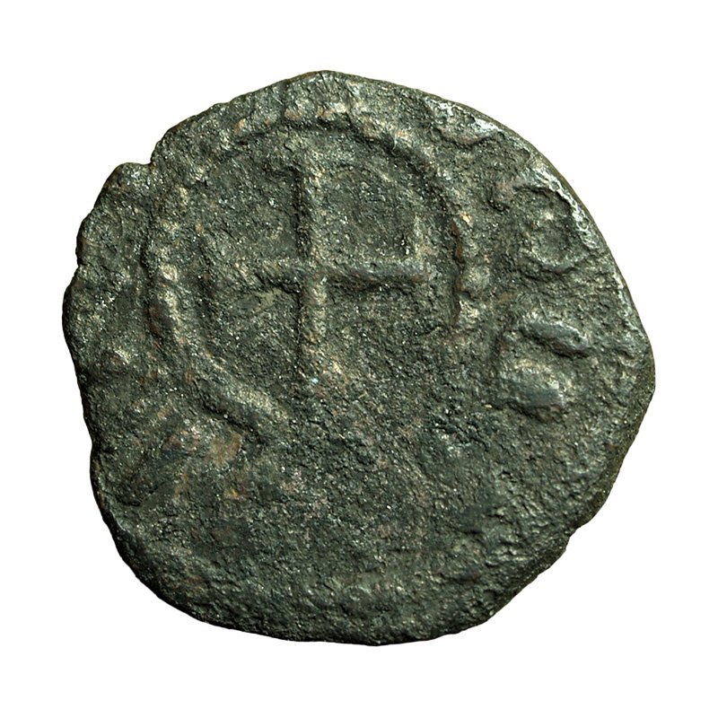 Cilician Armenia Medieval Coin Levon III 19mm King / Cross 04387