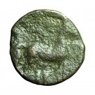 Ancient Greek Coin Carthage Zeugitania AE14mm Tanit / Horse & Palm
