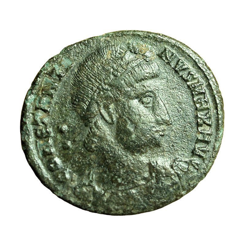 Roman Coin Constantine I The Great AE18mm Gloria Exercitus Two Soldier