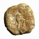 Roman Empire Seal Uniface Clay Terracotta Bulla AE14mm Apollo on Ompha