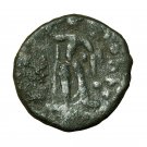 Kushan Coin Huvishka Tetradrachm India AE24mm Huvishka Elephant / Siva