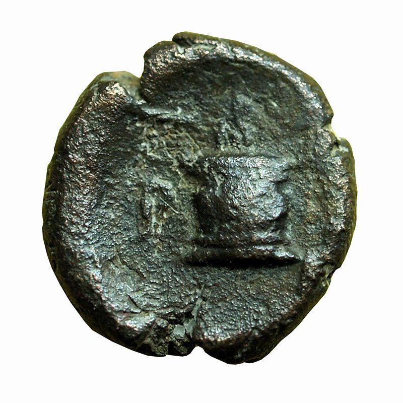 Ancient Greek Coin Parion Mysia AE11mm Apollo / Altar 00931