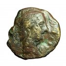 Ancient Greek Coin Agathokles Syracuse Sicily AE21mm Artemis / Thunder