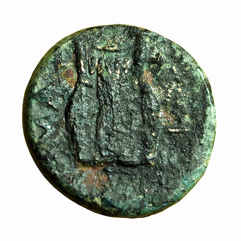 Ancient Greek Coin Hamaxitos Troas AE11mm Apollo / Lyre 03818
