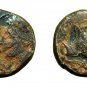 Ancient Greek Coin Panormos as Ziz Sicily AE13mm Apollo / Horse Dolphi