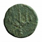Ancient Greek Coin Hieron II Syracuse Sicily AE19mm Poseidon / Trident