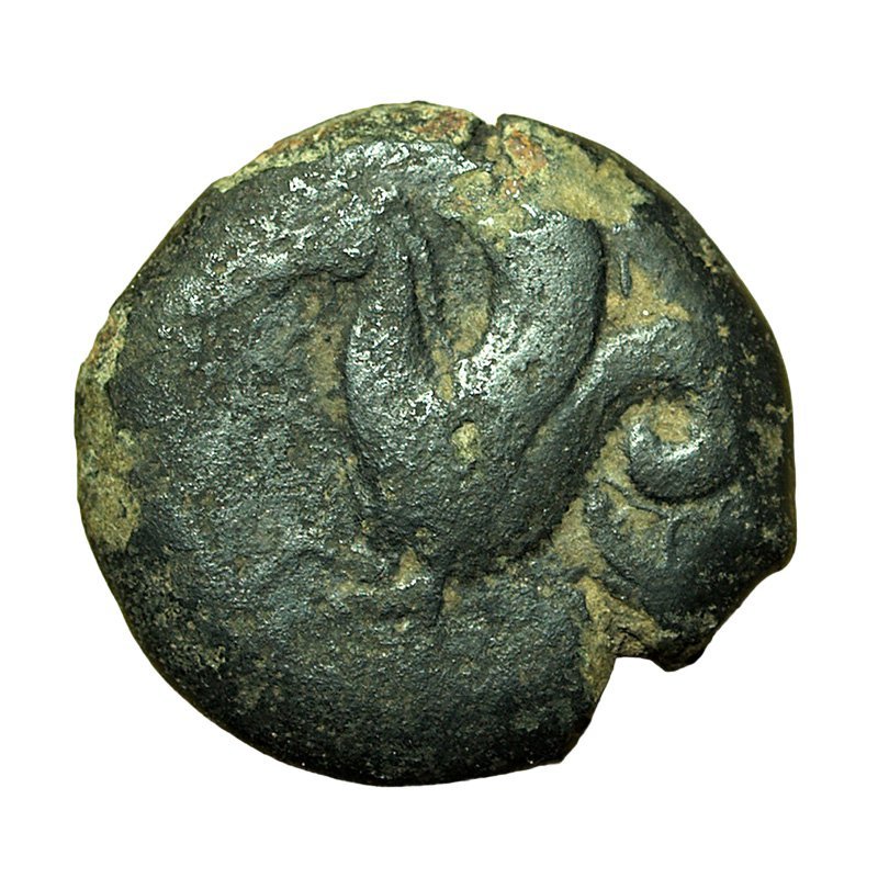 Ancient Greek Coin Dionysios I Syracuse Sicily AE19mm Athena / Hippoca