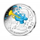France 10 Euro Silver 2020 Musician The Smurfs Colored Coin Cartoon 01