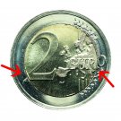 error Lithuania Coin 2 Euro 2018 Bimetallic Song & Dance Celebrati