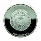 Germany Medal of Medieval Schilling 40mm Henryk Sienkiewicz Silver Pla