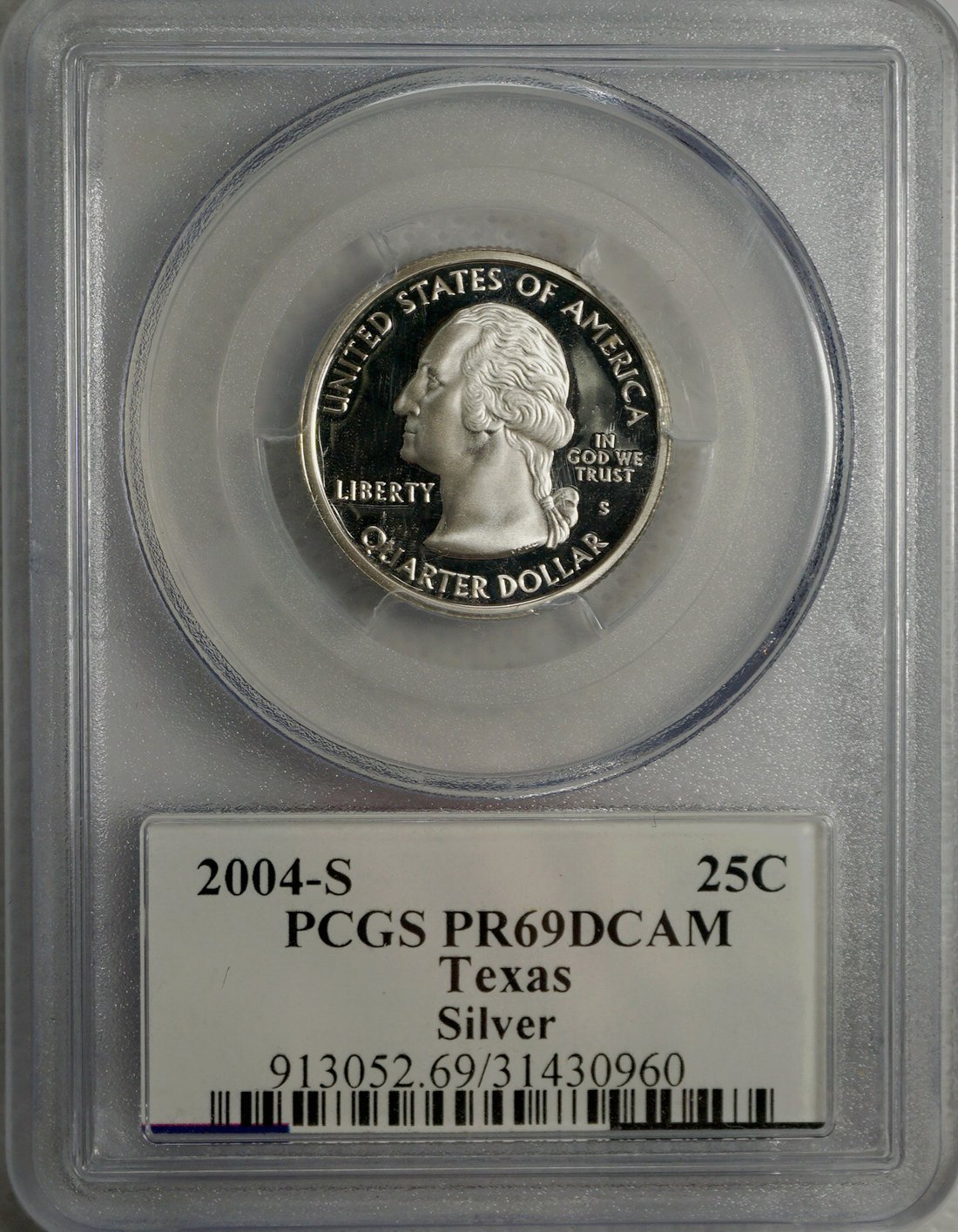 2004 S Texas State Quarter --- Silver Proof ---