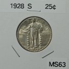 1928 S Standing Liberty Quarter