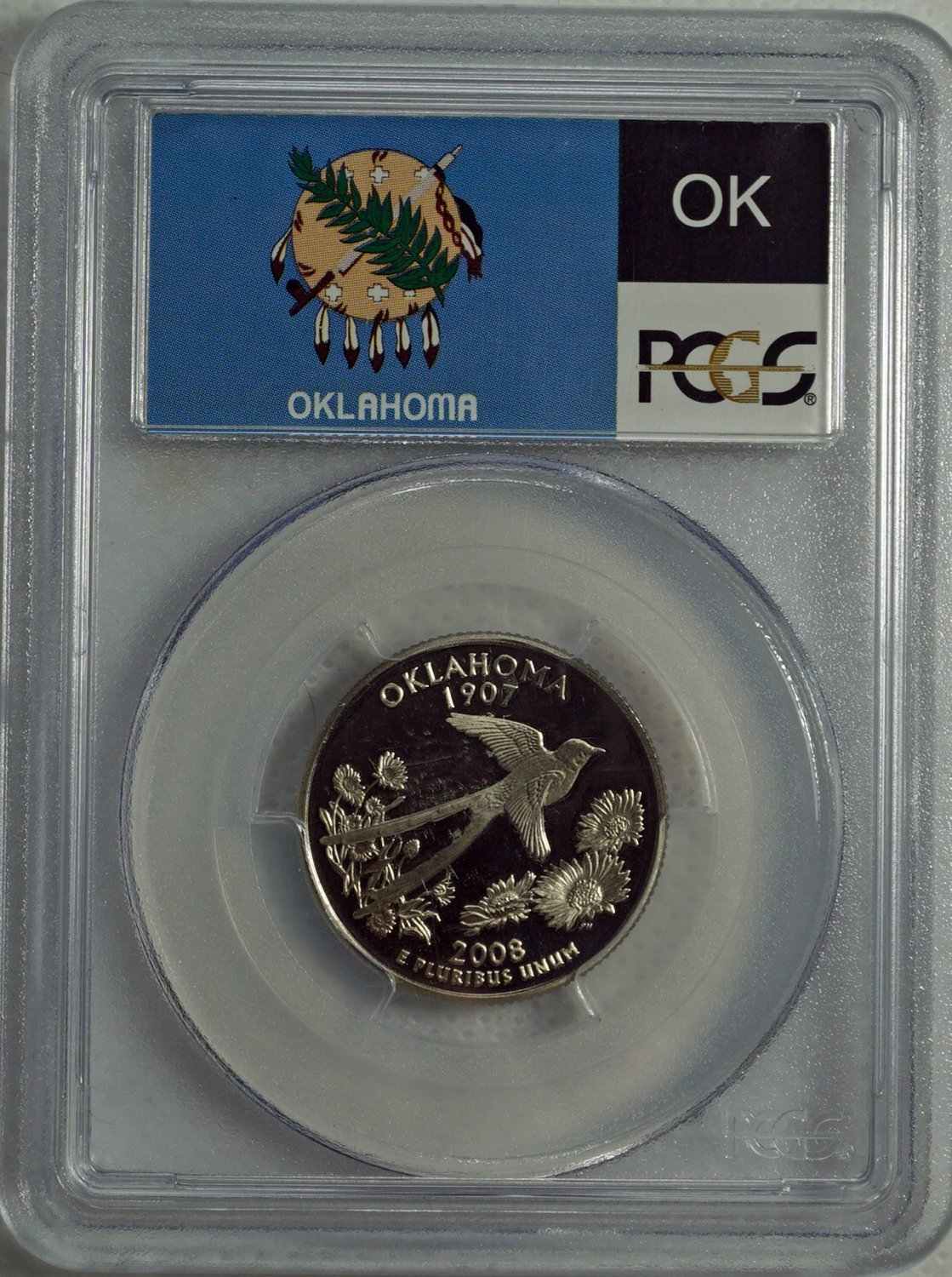 2008 S Oklahoma State Quarter ***Proof***