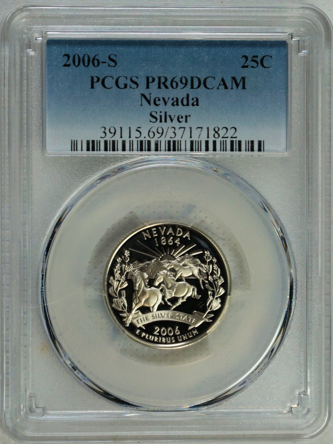 2006 S Nevada State Quarter ==>Silver Proof
