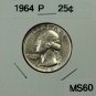 1964 P Washington Quarter
