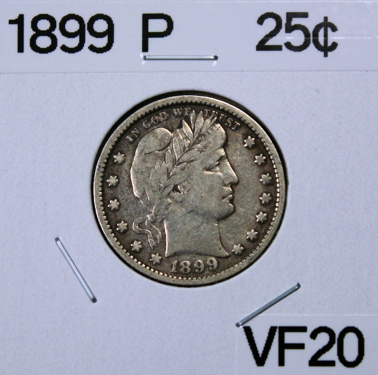 1899 Barber Quarter Dollar