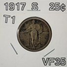 1917 S T1 Standing Liberty Quarter