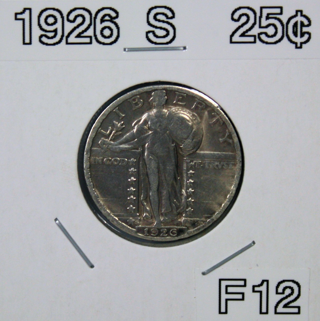 1926 S Standing Liberty Quarter